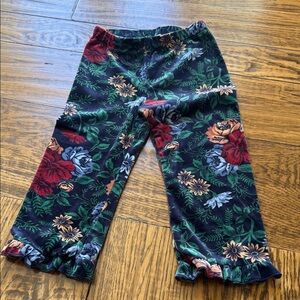 Floral Kids Velour Pants